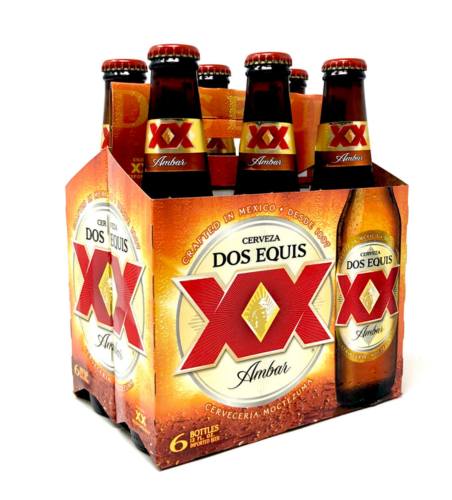 DOS EQUIS AMBER 6 PK BOTTLES