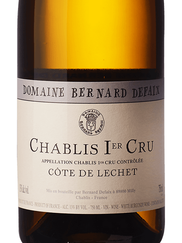 Defaix  Domaine B Chablis 1Er Cru Cotes De Lechet Reserve 750Ml