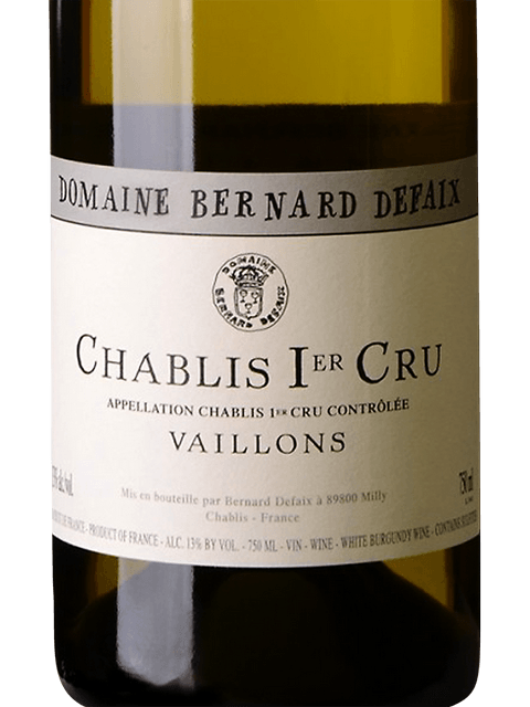 Defaix  Domaine B Chablis 1Er Cru Vaillons 750Ml