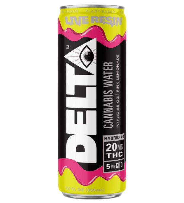 Delta Beverage Pink Lemonade Cannibas Water