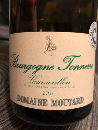 Domaine Moutard  Chardonnay  Bourgogne Tonnerre