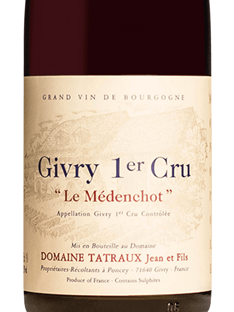 Domaine Tatraux  Givry 1er Cru red