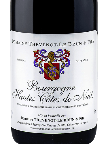 Domaine Thevenot-Le Brun & Fils  Bourgogne Hautes Cotes de Beaune Rouge