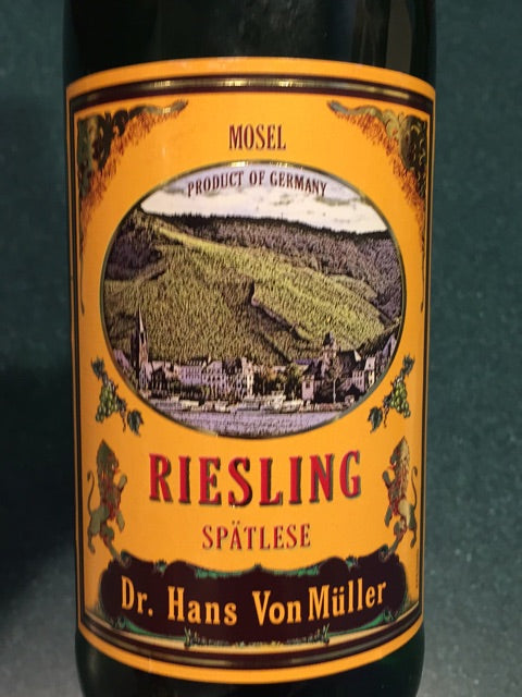 Dr. Hans VonMuller  Riesling Spatlese