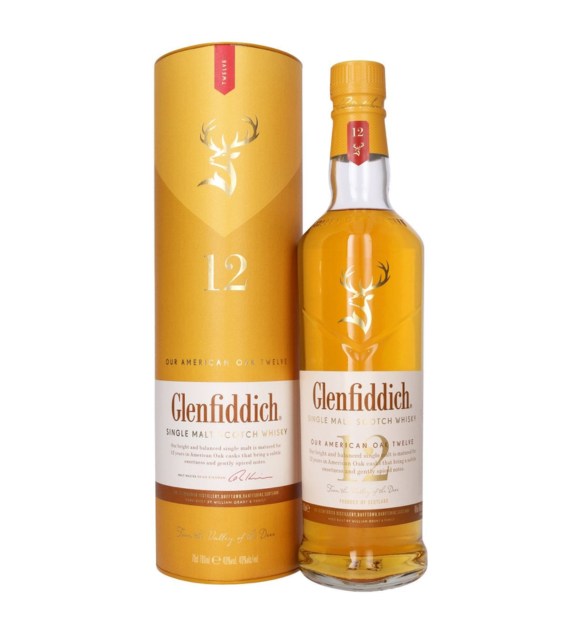 Glenfiddich Scotch Single Malt American Oak kosher 12yr