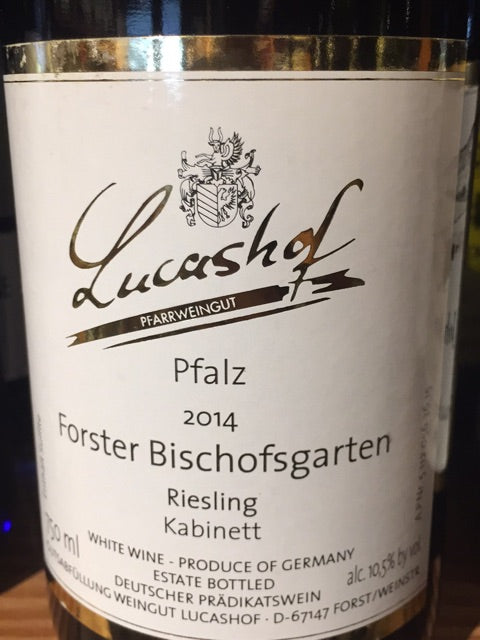 Lucashof Kabinett Forster Bischofsgarten Forst Riesling 2021