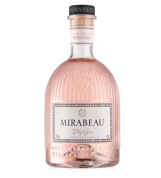 Mirabeau Riviera Dry Rose Gin  86 Pf 750Ml