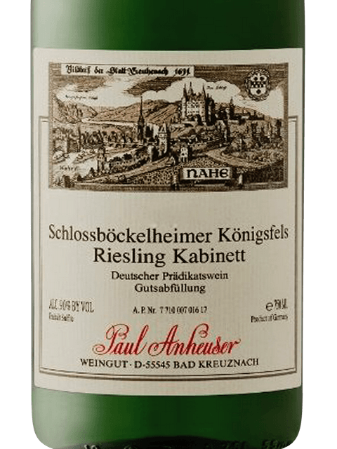 Paul Anheuser Schlossbockelheimer Kabinett  750Ml