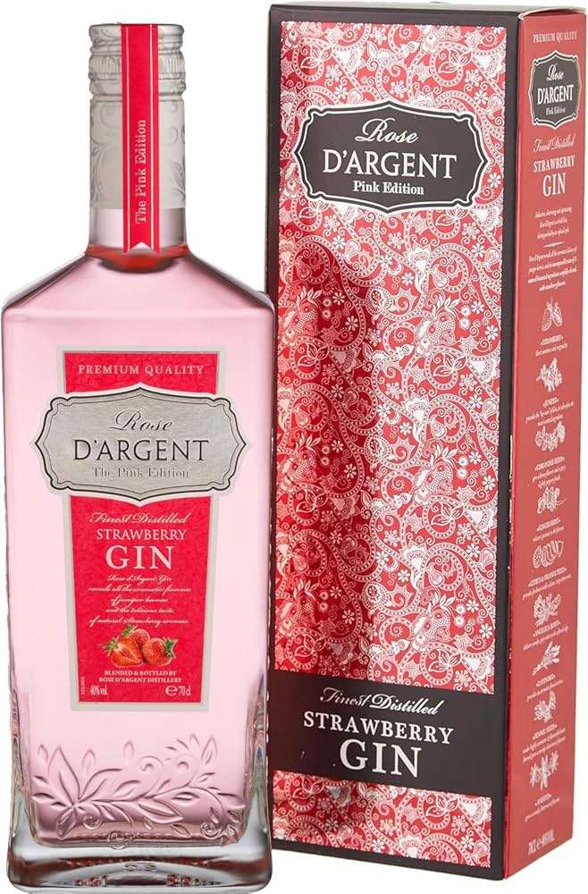 Rose d'Argent  Strawberry Flavoured Gin