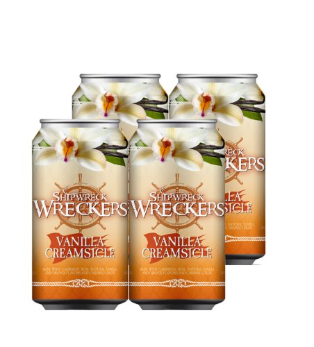 SHIPWRECK VANILLA CREAMSICLE 4PK CANS