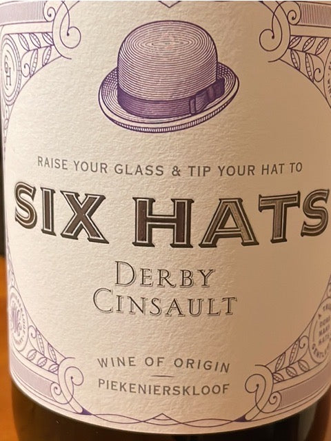 Six Hats Derby Piekenierskloof Cinsault 2019