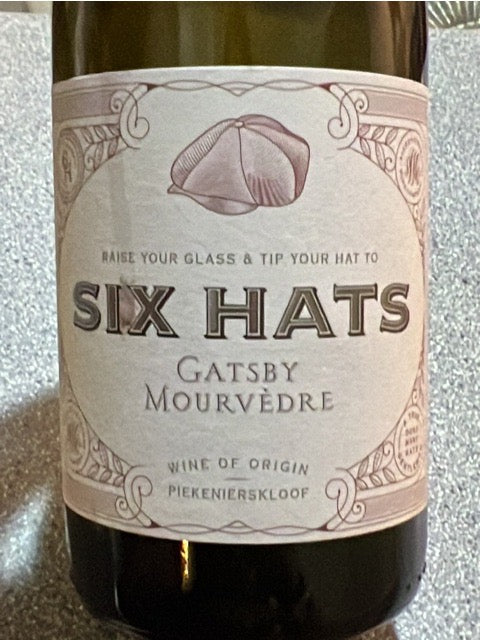 Six Hats Gatsby Piekenierskloof Mourvedre 2020