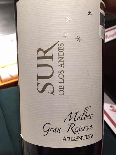 Sur de Los Andes  Malbec Gran Reserva