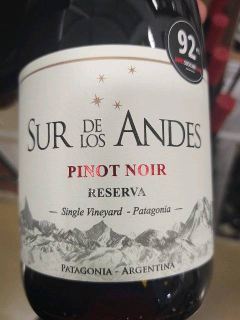 Sur de Los Andes  Pinot Noir Reserva