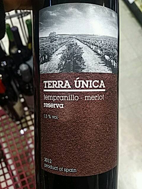 Terra Unica  Tempranillo  Merlot Reserva