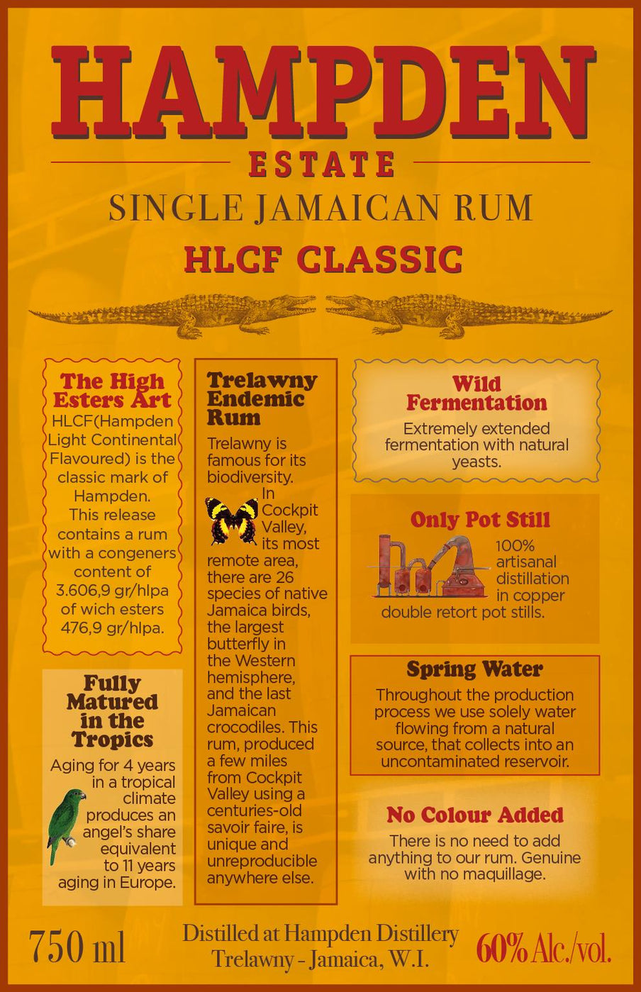 Hampden Estate HLCF Classic Single Jamaican Rum 120 Proof, Liquor Cave