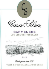 Casa Silva Carménère Los Lingues Vineyard Estate Grown Valle del Colchagua, Liquor Cave