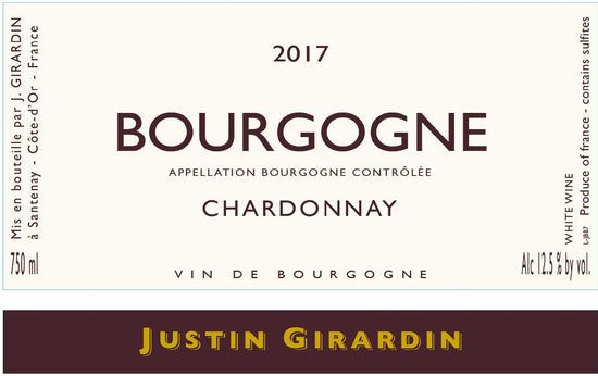 Justin Girardin Bourgogne Chardonnay, Liquor Cave