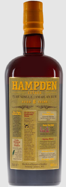 Hampden Estate 8 Years Old Pure Single Jamaican Rum, Liquor Cave