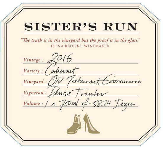 Sister's Run Cabernet Sauvignon Old Testament Coonawarra, Liquor Cave